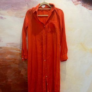 Felicite Cotton Gauze Button Down Dress